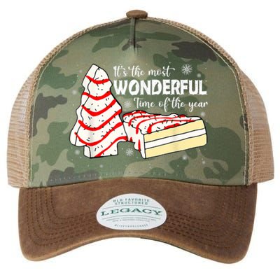 Its The Most Wonderful Time Of The Year Christmas Cake Legacy Tie Dye Trucker Hat