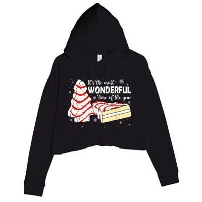 Its The Most Wonderful Time Of The Year Christmas Cake Crop Fleece Hoodie