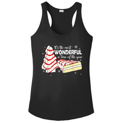 Its The Most Wonderful Time Of The Year Christmas Cake Ladies PosiCharge Competitor Racerback Tank