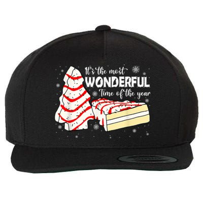 Its The Most Wonderful Time Of The Year Christmas Cake Wool Snapback Cap