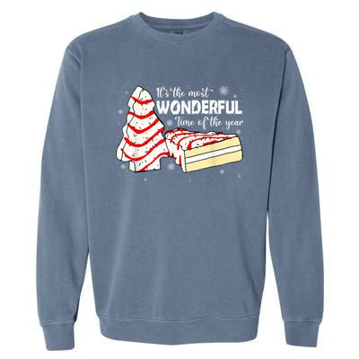 Its The Most Wonderful Time Of The Year Christmas Cake Garment-Dyed Sweatshirt