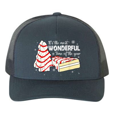 Its The Most Wonderful Time Of The Year Christmas Cake Yupoong Adult 5-Panel Trucker Hat