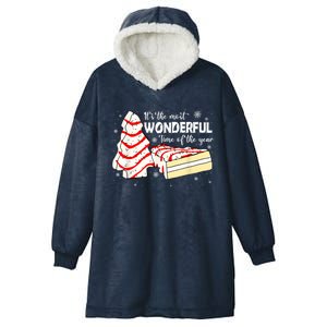 Its The Most Wonderful Time Of The Year Christmas Cake Hooded Wearable Blanket