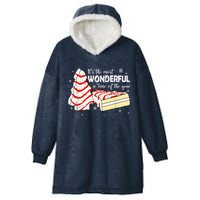 Its The Most Wonderful Time Of The Year Christmas Cake Hooded Wearable Blanket