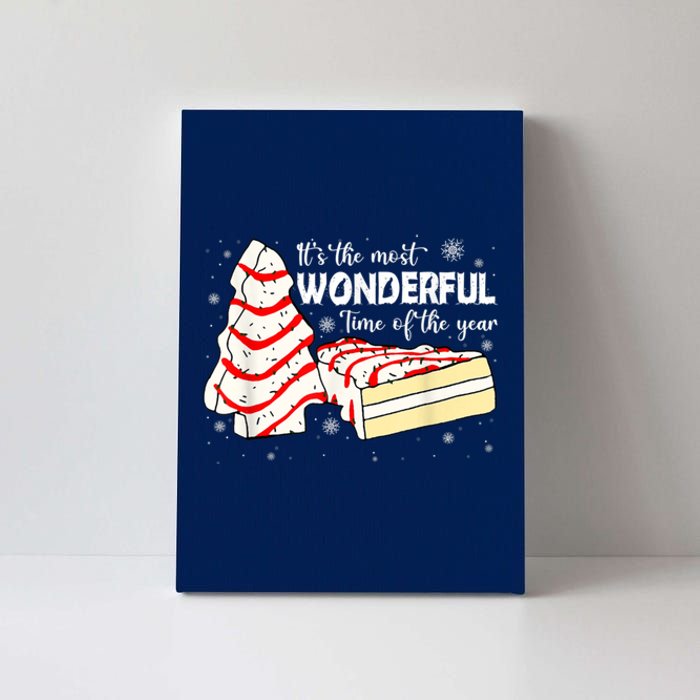 Its The Most Wonderful Time Of The Year Christmas Cake Canvas