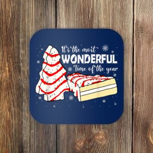 Its The Most Wonderful Time Of The Year Christmas Cake Coaster