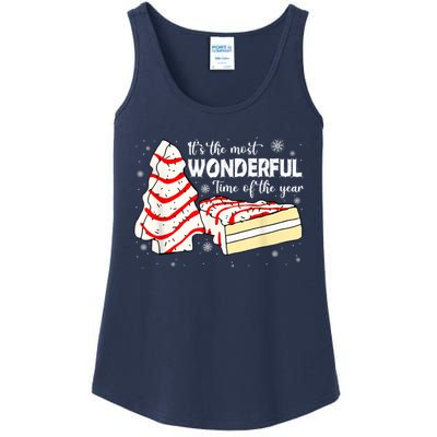 Its The Most Wonderful Time Of The Year Christmas Cake Ladies Essential Tank