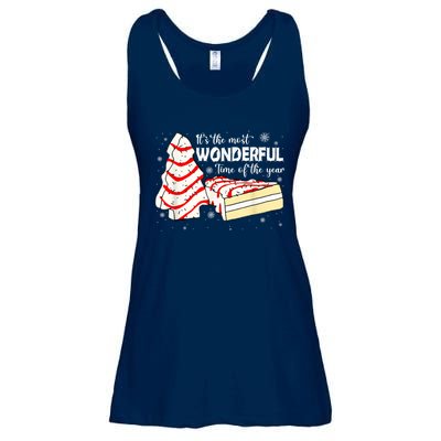 Its The Most Wonderful Time Of The Year Christmas Cake Ladies Essential Flowy Tank