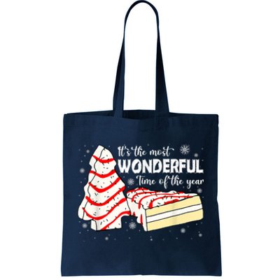 Its The Most Wonderful Time Of The Year Christmas Cake Tote Bag