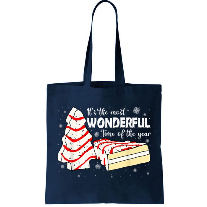 Its The Most Wonderful Time Of The Year Christmas Cake Tote Bag