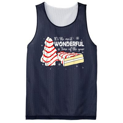 Its The Most Wonderful Time Of The Year Christmas Cake Mesh Reversible Basketball Jersey Tank