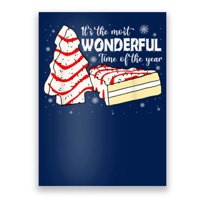 Its The Most Wonderful Time Of The Year Christmas Cake Poster