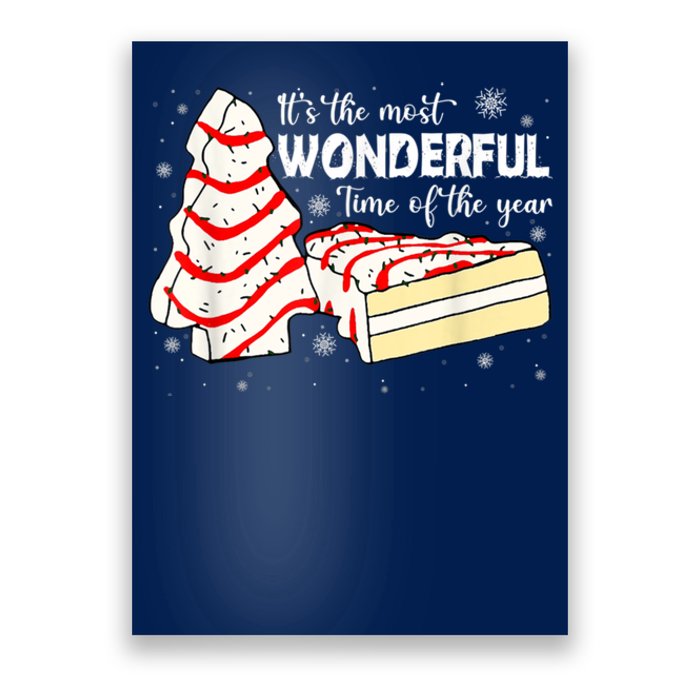 Its The Most Wonderful Time Of The Year Christmas Cake Poster