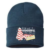 Its The Most Wonderful Time Of The Year Christmas Cake Sustainable Knit Beanie