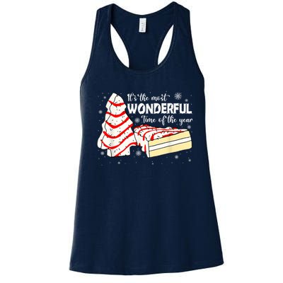 Its The Most Wonderful Time Of The Year Christmas Cake Women's Racerback Tank