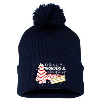 Its The Most Wonderful Time Of The Year Christmas Cake Pom Pom 12in Knit Beanie