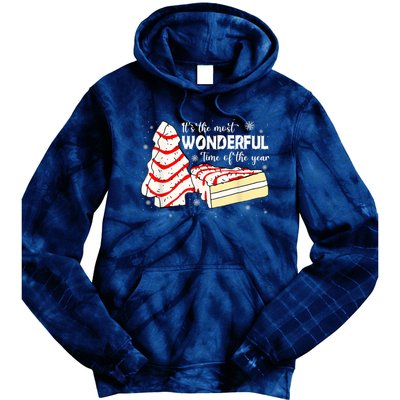 Its The Most Wonderful Time Of The Year Christmas Cake Tie Dye Hoodie