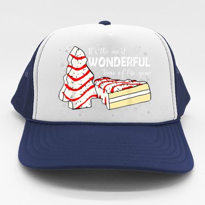 Its The Most Wonderful Time Of The Year Christmas Cake Trucker Hat