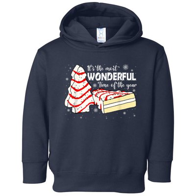 Its The Most Wonderful Time Of The Year Christmas Cake Toddler Hoodie