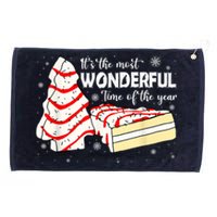 Its The Most Wonderful Time Of The Year Christmas Cake Grommeted Golf Towel