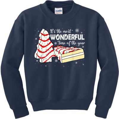 Its The Most Wonderful Time Of The Year Christmas Cake Kids Sweatshirt