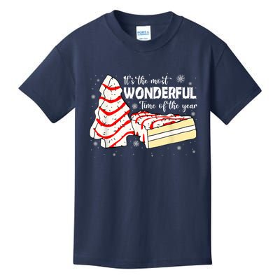 Its The Most Wonderful Time Of The Year Christmas Cake Kids T-Shirt