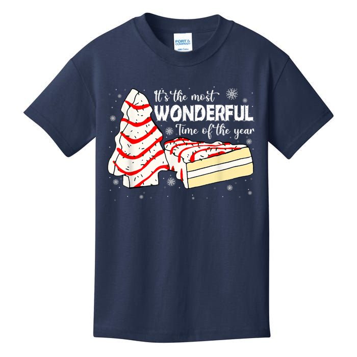 Its The Most Wonderful Time Of The Year Christmas Cake Kids T-Shirt