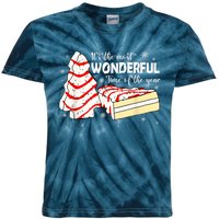 Its The Most Wonderful Time Of The Year Christmas Cake Kids Tie-Dye T-Shirt