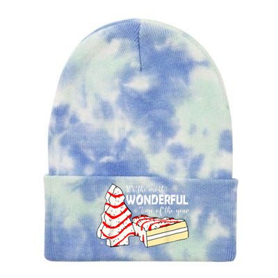 Its The Most Wonderful Time Of The Year Christmas Cake Tie Dye 12in Knit Beanie