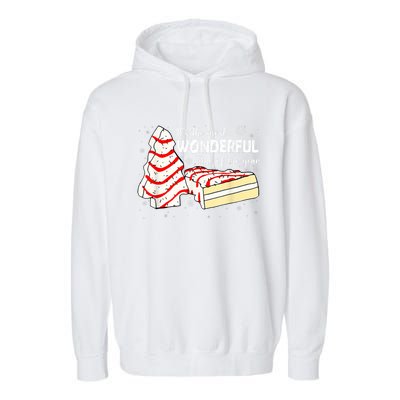 Its The Most Wonderful Time Of The Year Christmas Cake Garment-Dyed Fleece Hoodie