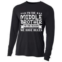 I'm The Middle Brother I'm The Reason We Have Rules Sibling Cooling Performance Long Sleeve Crew