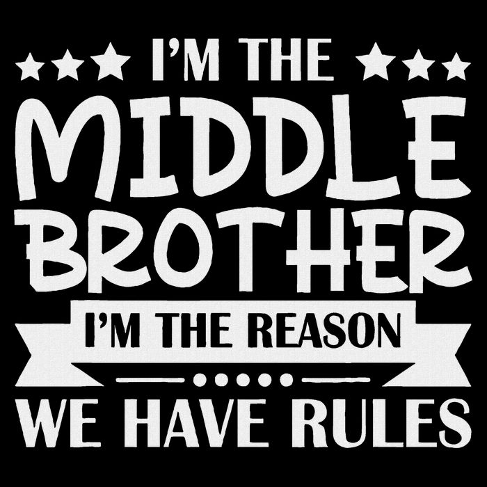 I'm The Middle Brother I'm The Reason We Have Rules Sibling Premium T-Shirt