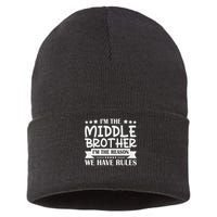 I'm The Middle Brother I'm The Reason We Have Rules Sibling Sustainable Knit Beanie
