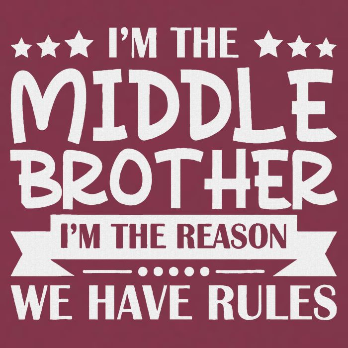 I'm The Middle Brother I'm The Reason We Have Rules Sibling 16oz Travel Tumbler