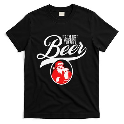 ItS The Most Wonderful Time For A Beer Funny Christmas Beer T-Shirt