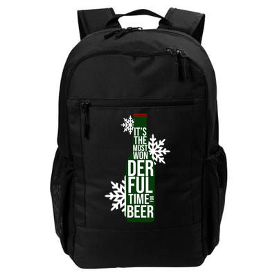 It's The Most Wonderful Time For Beer Funny Christmas Backpack