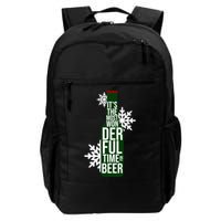 It's The Most Wonderful Time For Beer Funny Christmas Backpack