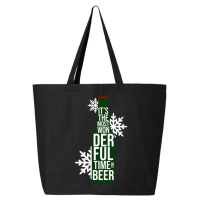 It's The Most Wonderful Time For Beer Funny Christmas 25L Jumbo Tote