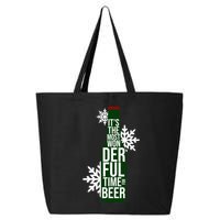 It's The Most Wonderful Time For Beer Funny Christmas 25L Jumbo Tote