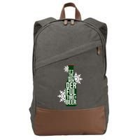 It's The Most Wonderful Time For Beer Funny Christmas Cotton Canvas Backpack