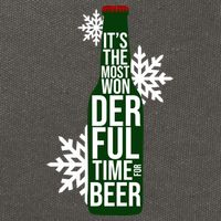 It's The Most Wonderful Time For Beer Funny Christmas Cotton Canvas Backpack