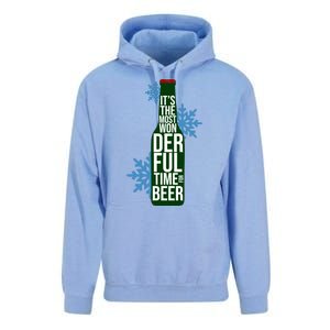 It's The Most Wonderful Time For Beer Funny Christmas Unisex Surf Hoodie