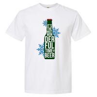 It's The Most Wonderful Time For Beer Funny Christmas Garment-Dyed Heavyweight T-Shirt