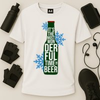 It's The Most Wonderful Time For Beer Funny Christmas Performance Shirt