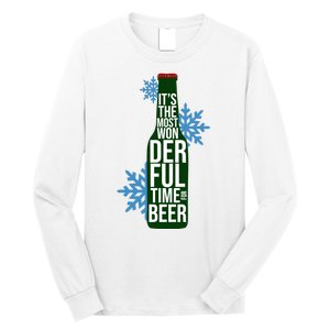 It's The Most Wonderful Time For Beer Funny Christmas Long Sleeve Shirt