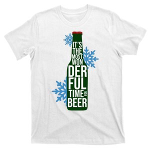 It's The Most Wonderful Time For Beer Funny Christmas T-Shirt