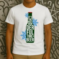 It's The Most Wonderful Time For Beer Funny Christmas T-Shirt