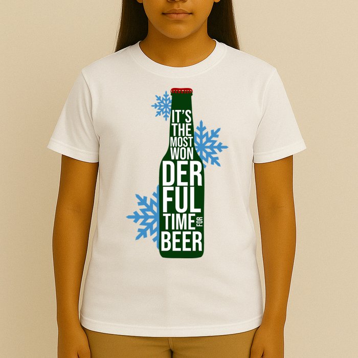 It's The Most Wonderful Time For Beer Funny Christmas T-Shirt