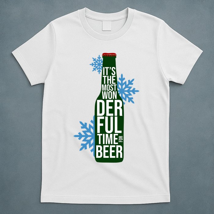 It's The Most Wonderful Time For Beer Funny Christmas T-Shirt