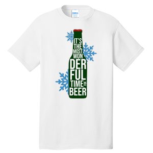 It's The Most Wonderful Time For Beer Funny Christmas Tall T-Shirt